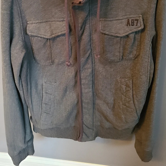 Aeropostale  mens hoodies jacket size M gray - Picture 2 of 11